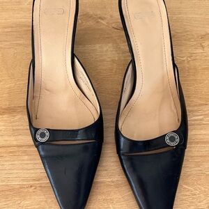 Coach Vintage kitten heel mules size 8